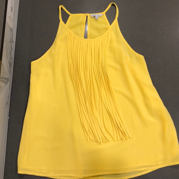 Naked Zebra Tops - Yellow halter with tassel front *donating 12/31* Naked Zebra Tops - Yellow halter with tassel front *donating 12/31*
